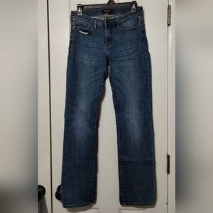 Buffalo David Bitton Women's Size 28 Straight-Leg Jeans in Dark Blue Wash